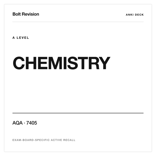 AQA A Level Chemistry 7405 Anki Deck cover