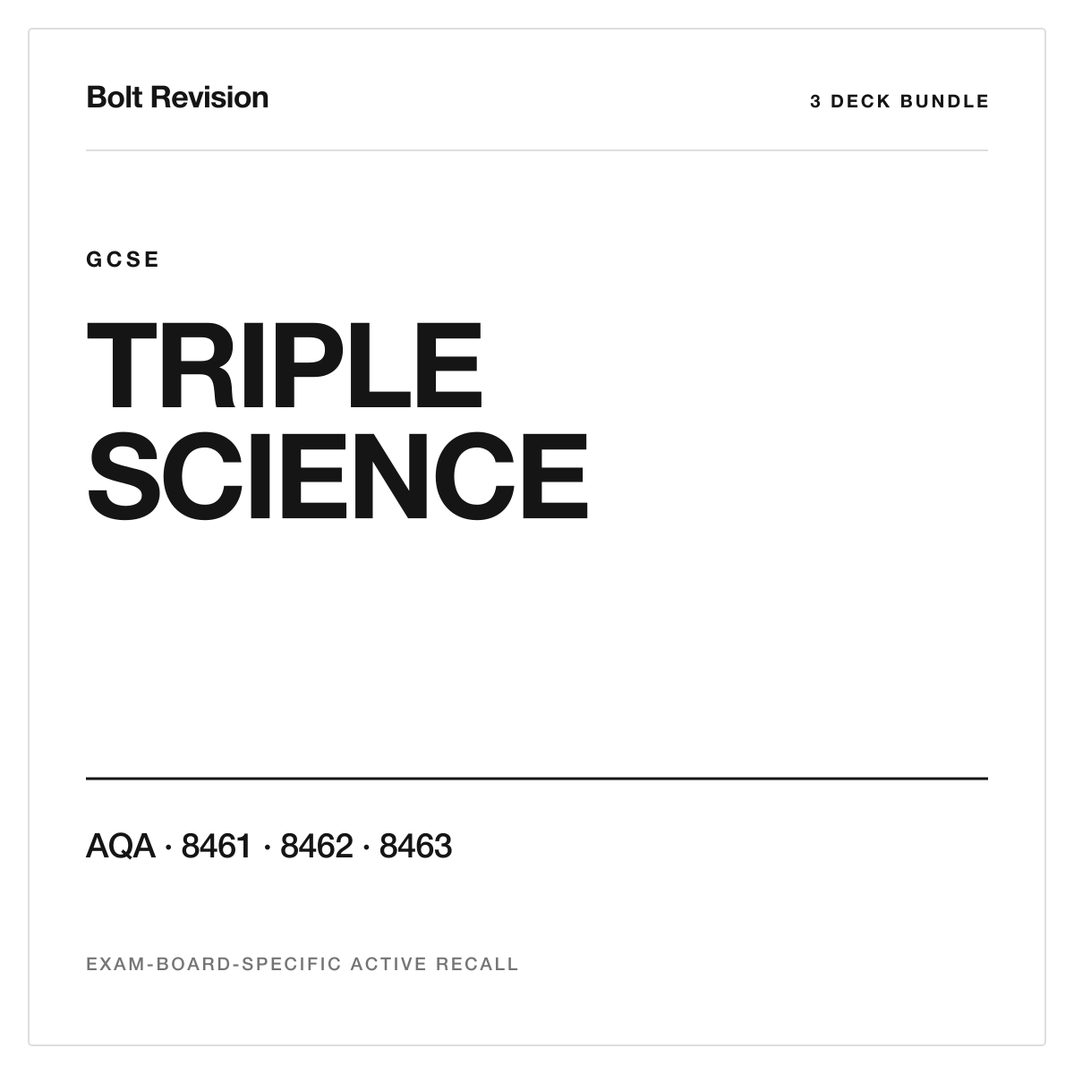 AQA GCSE Triple Science Anki Bundle cover